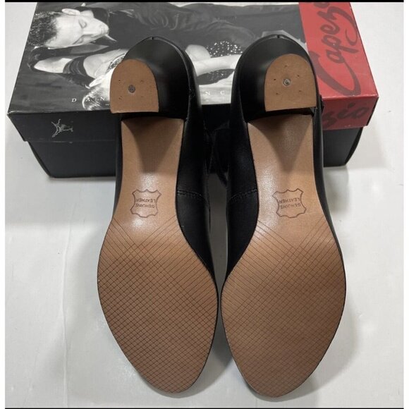 CAPEZIO 650 Footlight Character Shoes Various Adult Sizes Black 2" Heels NEW - Picture 7 of 9